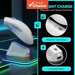 เมาส์เกมมิ่งไร้สายพิเศษ RGB ไฟแบ็คไลท์ พร้อมแท่นชาร์จ 3 โหมด…