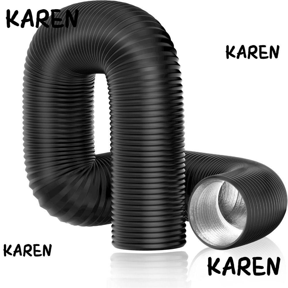 KARENGOODS ท่อระบายอากาศเครื่องเป่า, ฉนวนท่อลม 6/7 นิ้ว, อลูมิเนียมฟอยล์มืออาชีพยืดหยุ่น Heavy-Duty ท่อไอเสียระบายอากาศ