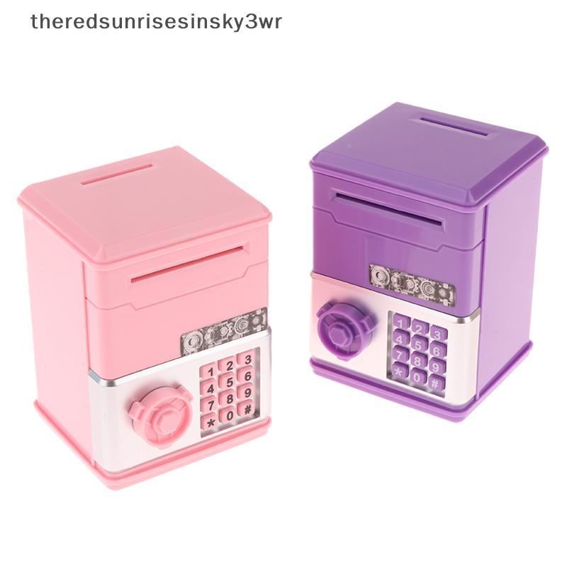 (the) Kids Money Bank รหัสผ่าน Piggy Bank Mini ATM เหรียญเงินสดกล่องเงินสําหรับเด็กวันเกิดของเล่น (TH)