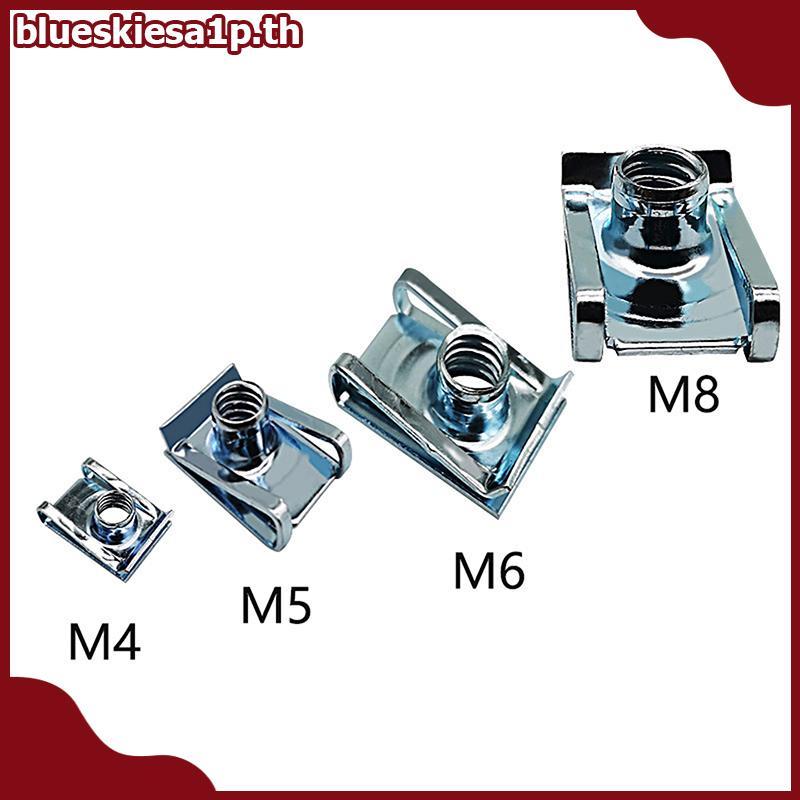 BU 10 ชิ้น M4/M5/M6/M8 รถฤดูใบไม้ผลิเหล็ก U ประเภทคลิปด้าย 8 มิลลิเมตร 5 มิลลิเมตร 6 มิลลิเมตร 4 มิล