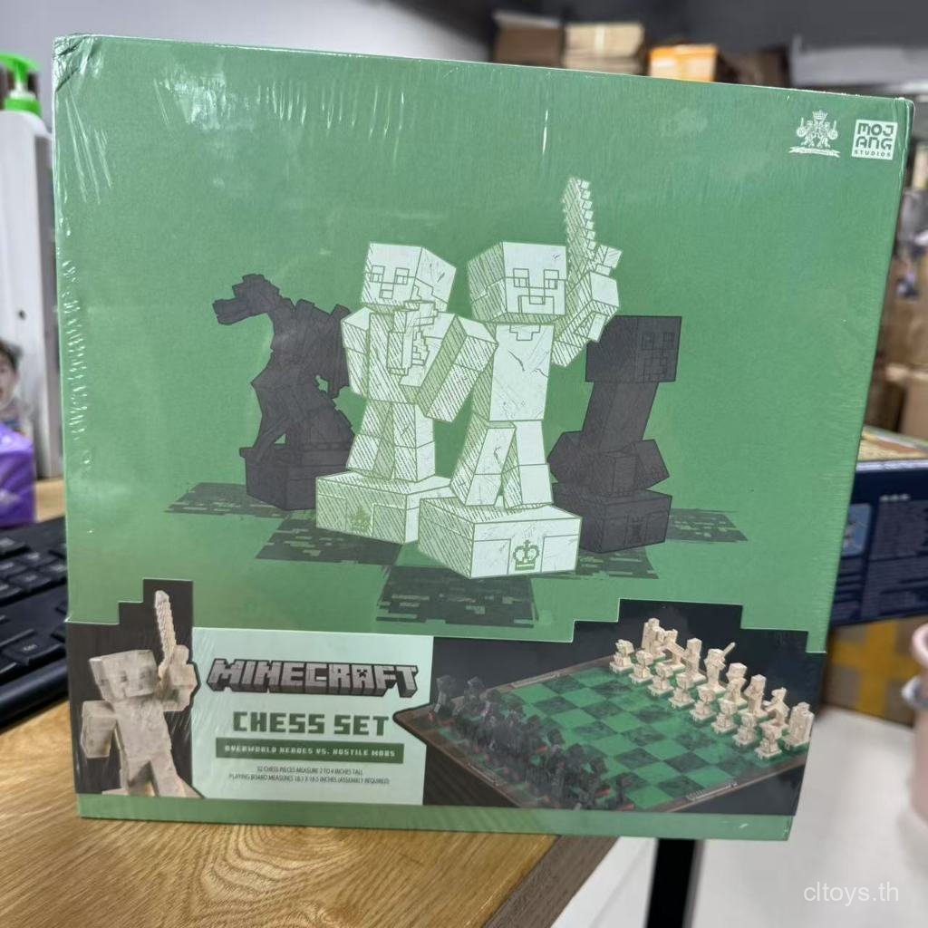 My World Chess Game Board Creeper Steve Model Chess Birthday Toy Gift ZZ9R