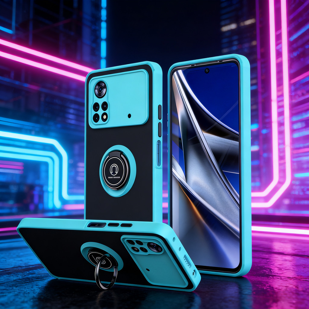 เหมาะสําหรับ Poco X4 Pro 5Gเคสโทรศัพท์แหวนแม่เหล็กขาตั้งเกราะกันกระแทกCoqueสําหรับPoko Little Poco X