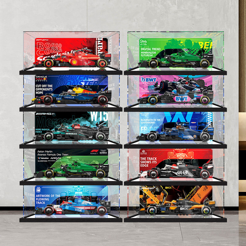 [กล่องแสดงโมเดล] เหมาะสําหรับ Lego speed Racing 77242 77243 77244 77245 77246 รุ่นกล่องเก็บจอแสดงผล