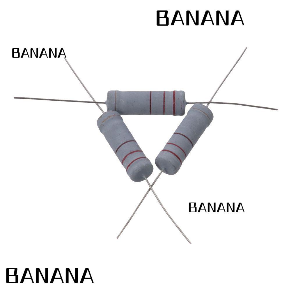 BANANA1 220 Ohm Resistor, Flame Proof 5W 5% Tolerance, การประยุกต์ใช้กว้าง Axial Lead Metal Oxide Fi