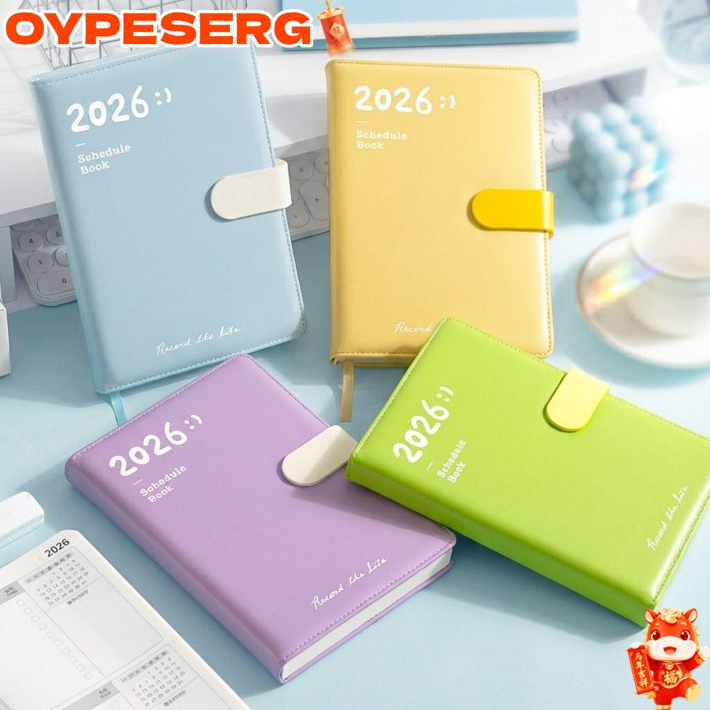 OYPESERG 2026 Schedule Book, To Do List Planner Reminder Agenda Book, Portable Textured PU A5 Planne