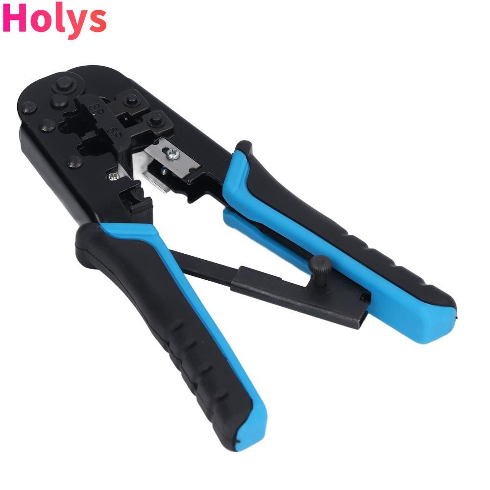 HOLYS RJ45 Crimp TOOL, 6 in 1 All-in-One Modular Crimping TOOL,ในตัวลวดและ Stripper Cable Stripper เ