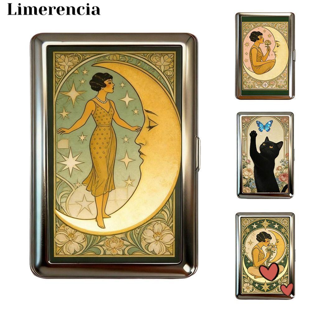 LIMERENCIA Vintage Card , Vintage-Style Versatile Design Metal , Elegant Easy Snap Metal Material Mu