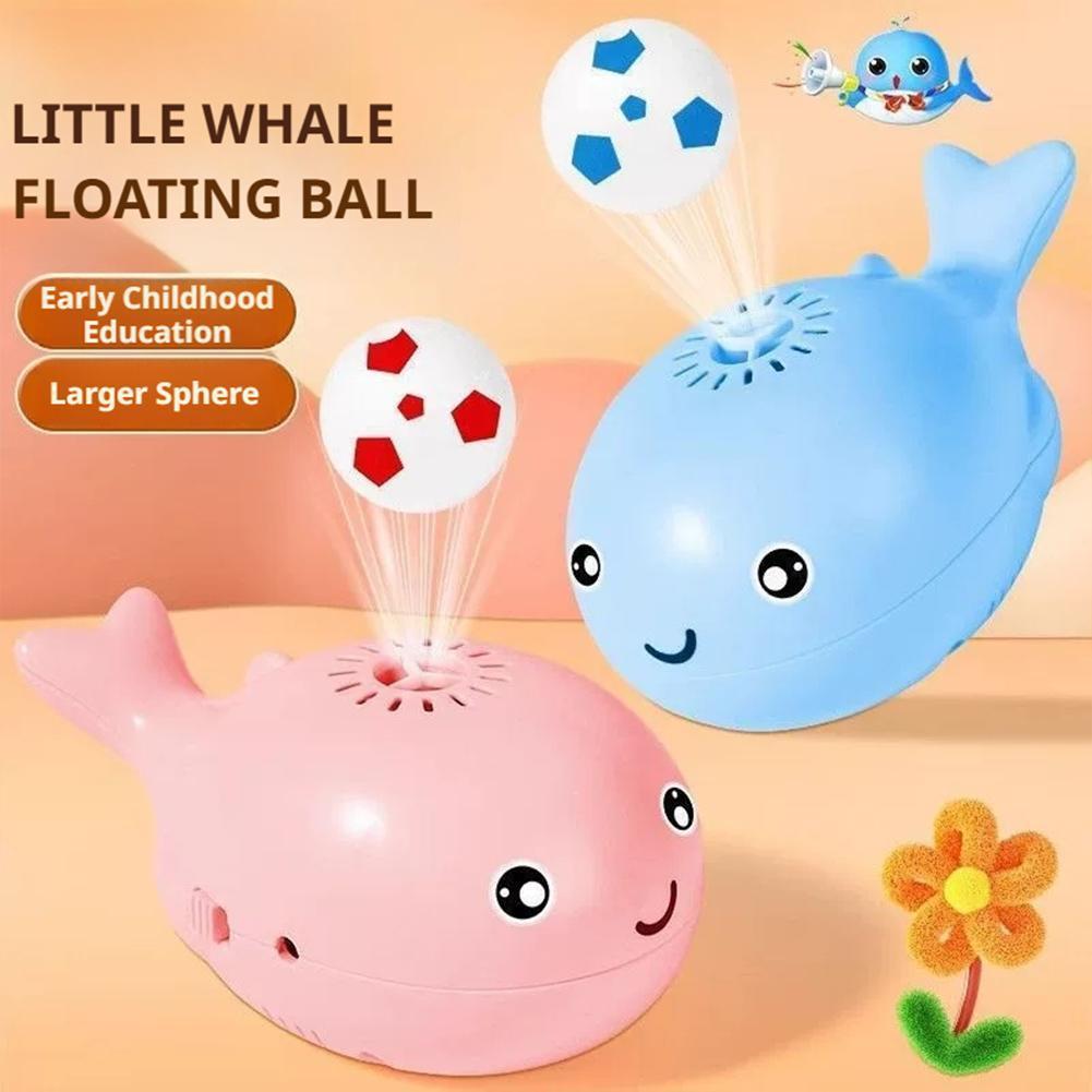 ของเล่นแมวไฟฟ้า Jet Floating Ball ของเล่นแมวรูปปลาวาฬของเล่นแมว Interactive แบบพกพา USB Dual W9N7