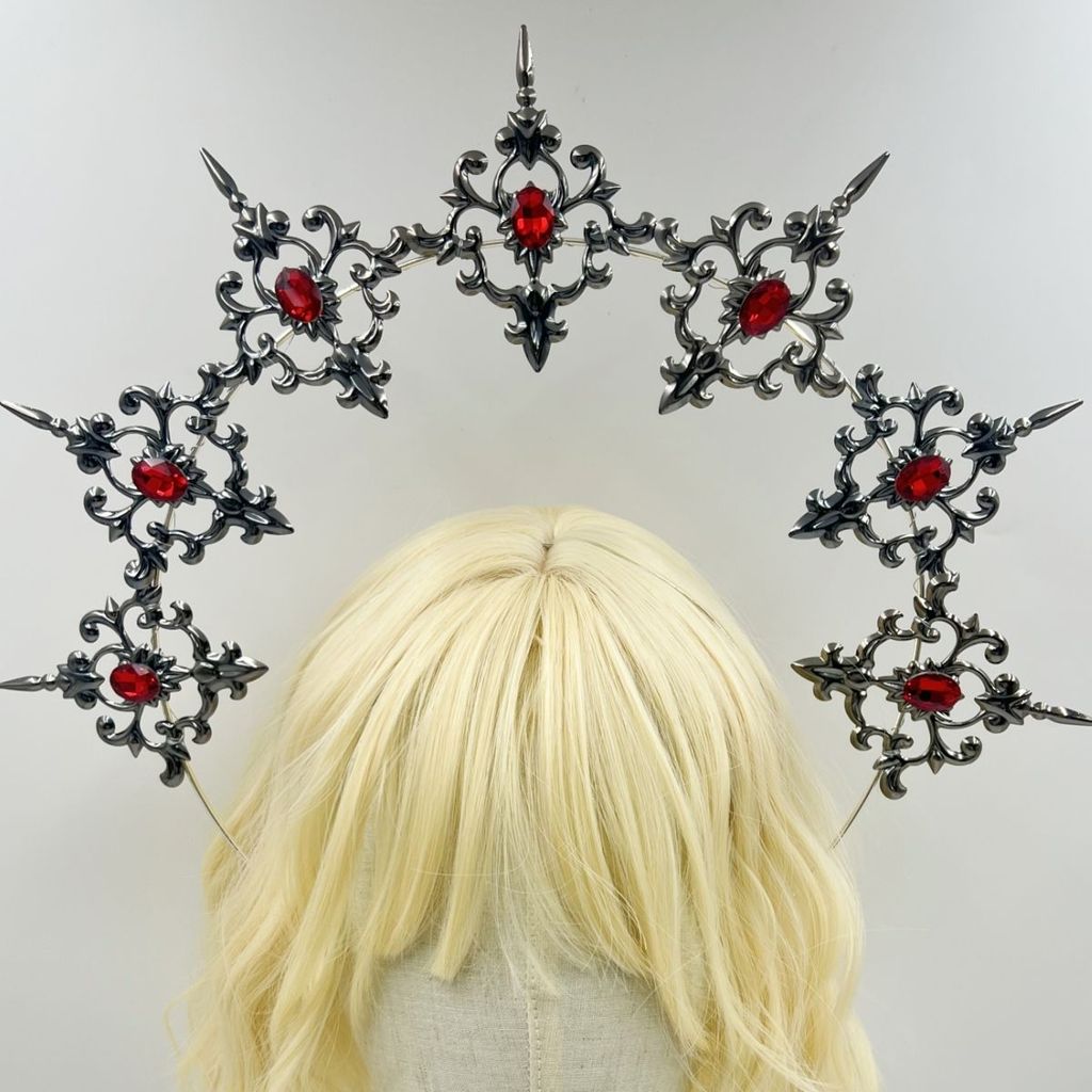Lolita Halo Headwear Virgin Sun Crown แถบคาดศีรษะ Angel lolita Photo Gothic Dark Gothic สไตล์