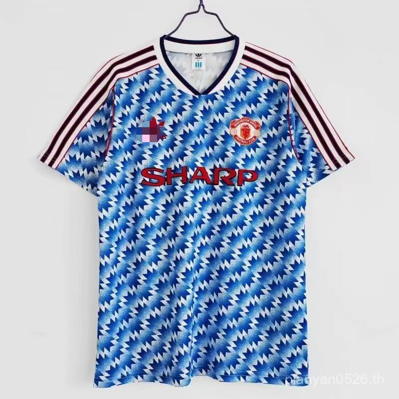 เสื้อทีมฟุตบอล Retro MU 1990-1992 ดีไซน์สำหรับแข่งขันและสวมใส่
