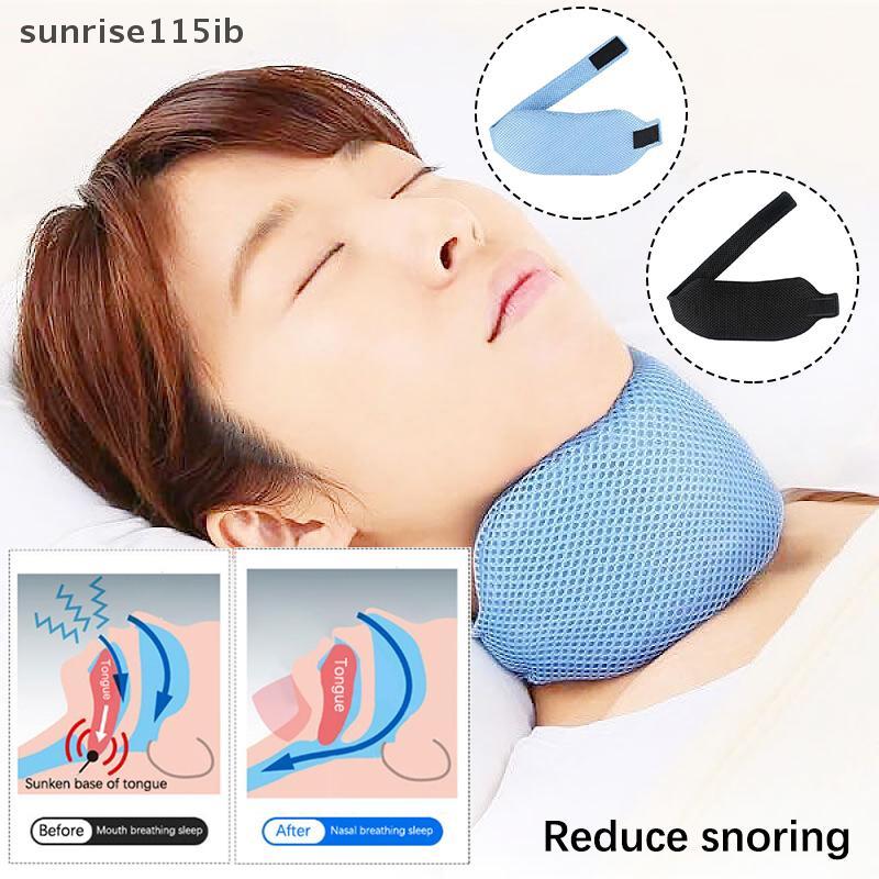 (sun) Anti Snore สายรัดคางสําหรับผู้ชายผู้หญิงปรับหยุดกรน Sleep Ne Brace Anti Apnea Jaw Solution Sleep Support Sleeping Care (TH)