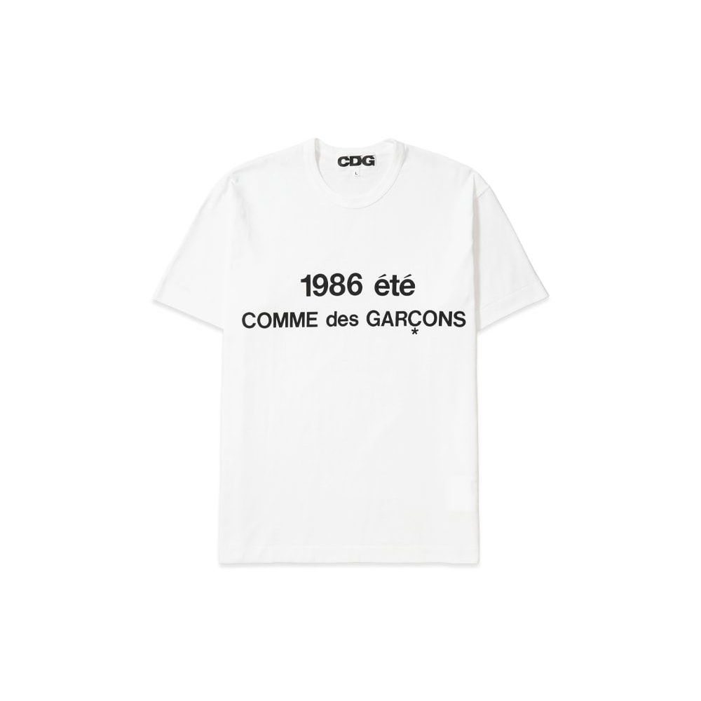 Comme des Garçons 1986 GARCONS T-SHIRT White Unused