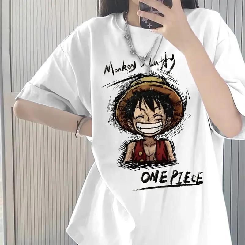 ZY 2026 เสื้อยืดลูฟี่วันพีช ลายวาดมือ โอเวอร์ไซส์สุดเท่