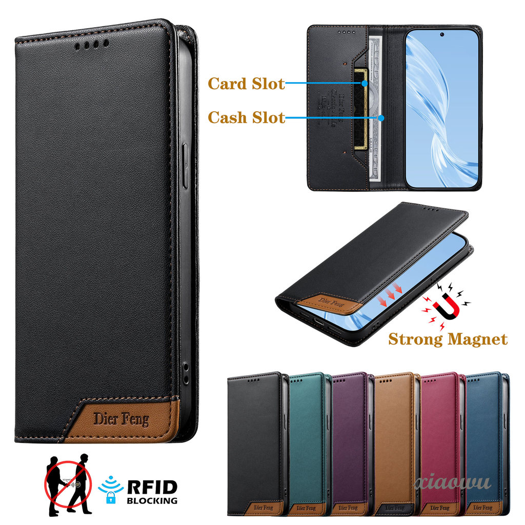 ปิดแม่เหล็กสําหรับOPPO Reno 8T 10 11 11F 12 12F 13 13F 14 14F 15F Reno13 Reno14 Reno15 F F25 15 PRO MAX RFID Blockingพลิกกระเป๋าสตางค์ช่องใส่การ์ดกันกระแทกปลอก