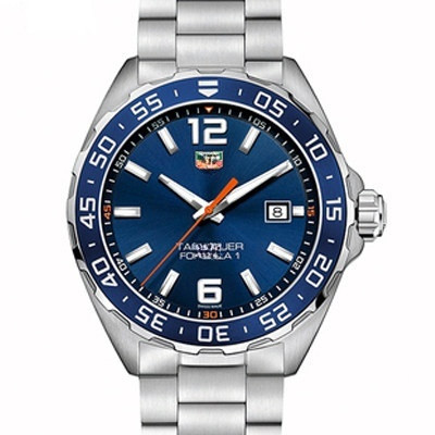 Titanium Howl F1 Series Stainless Steel Blue Disc Quartz Movement นาฬิกาผู้ชาย WAZ10W10.BA08W42