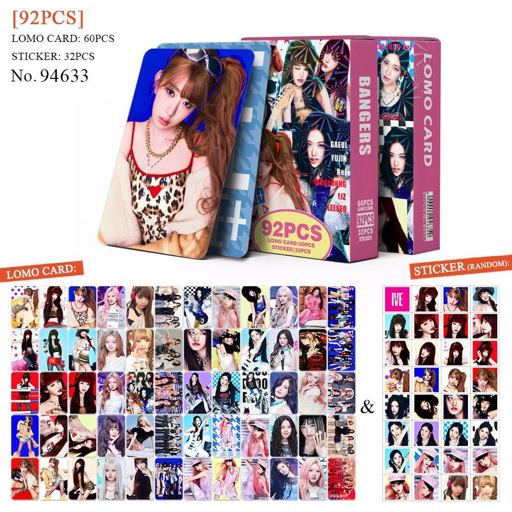 92-96 ชิ้น/กล่อง IVE REVIVE การ์ด Lomo 2026 SEASONS GREETINGS SECRET Wonyoung EMPATHY IVE MINE สติ๊ก
