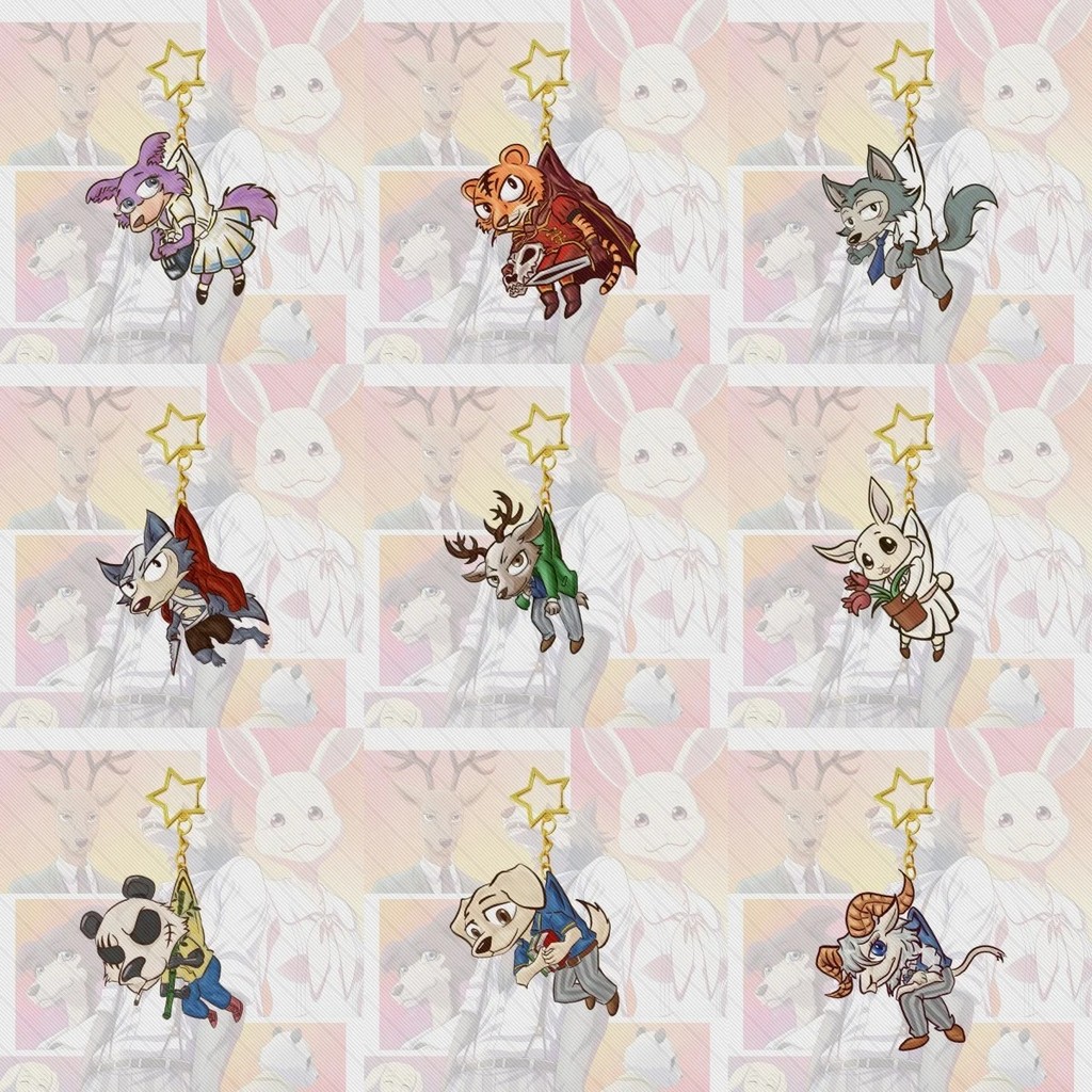 อะนิเมะ Beastars mica พวงกุญแจอะคริลิค 6 ซม. พิมพ์ด้วย Legoshi Louis Haru ตัวอักษรสําหรับตกแต่งกระเป