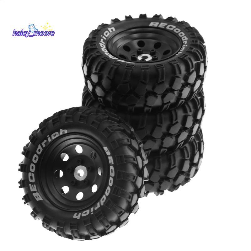 [ส่วนลด H]4 ชิ้น 1.9 นิ้วขอบล้อโลหะยางยางยางสําหรับ 1/10 RC Crawler TRX4 SCX10 D90 4103 90046 FR4 FM