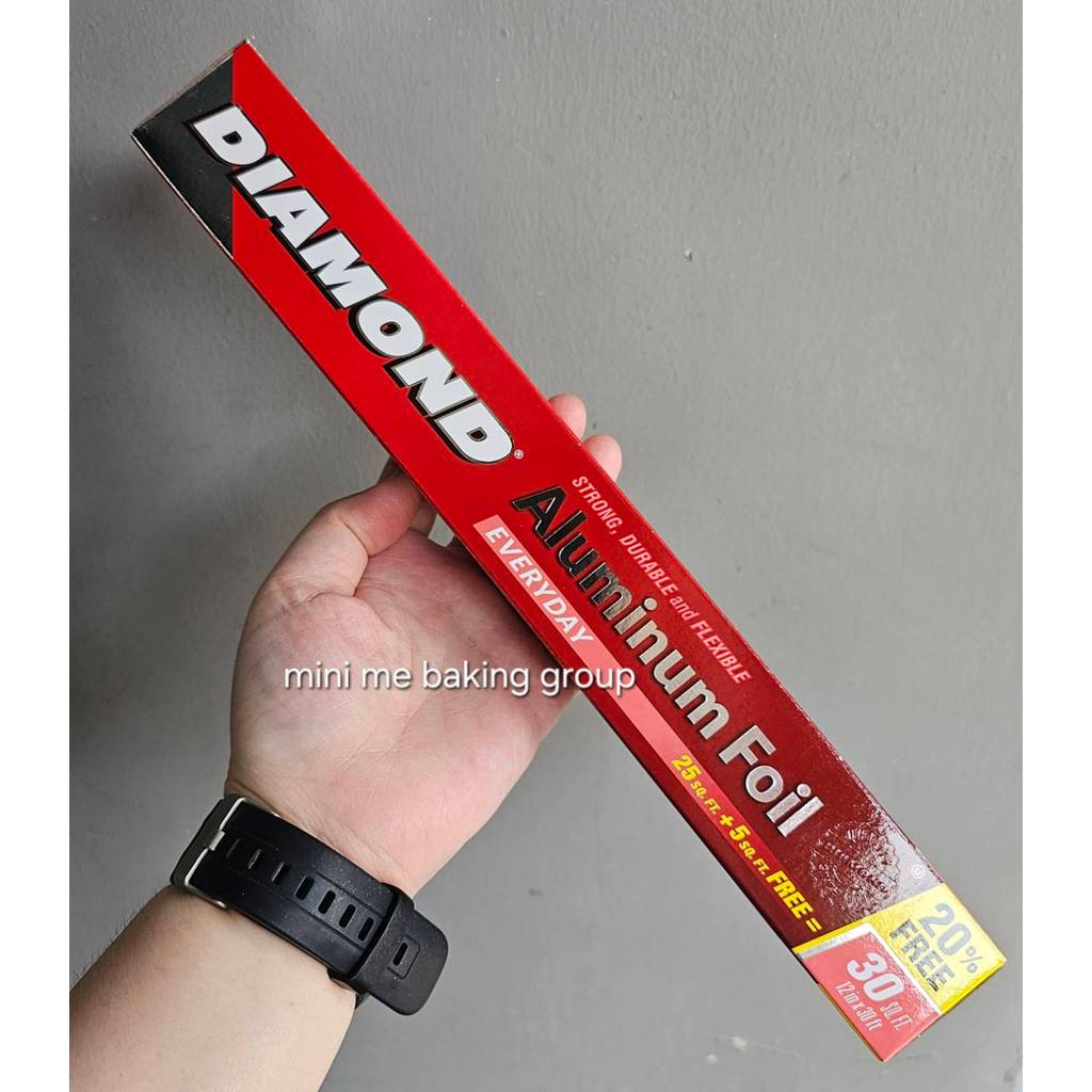 อลูมิเนียมฟอยล์ ห่ออาหาร ตราไดมอนด์ 30 ซม. x 9.1 เมตร (3)