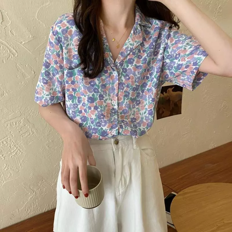 Chili Koko เสื้อเชิ้ตฮาวายลายดอก 99002 thumbnail 9