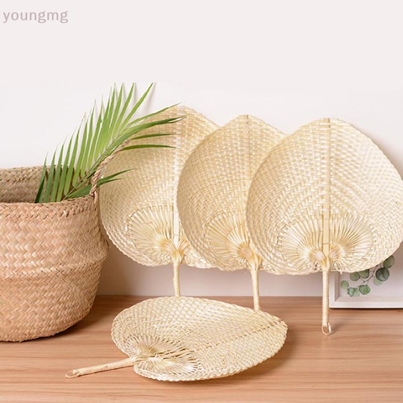 [YG] พัดลมมือกันยุง Handmade รูปหัวใจพัดลมไม้ไผ่สไตล์จีน TH