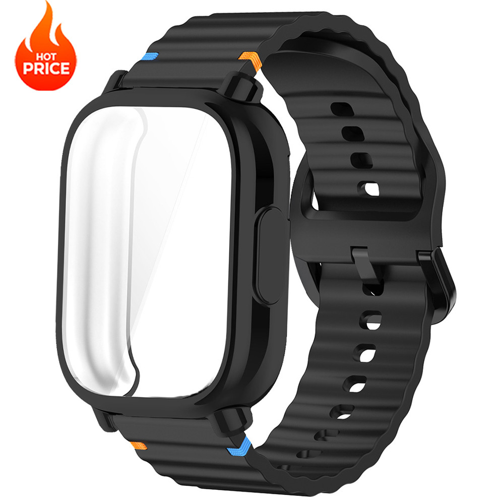 เคส TPU + สายซิลิโคนสําหรับ Redmi Watch 5 Active / 5 Lite กรอบตัวป้องกันหน้าจอ Soft Braceelet Cover Band