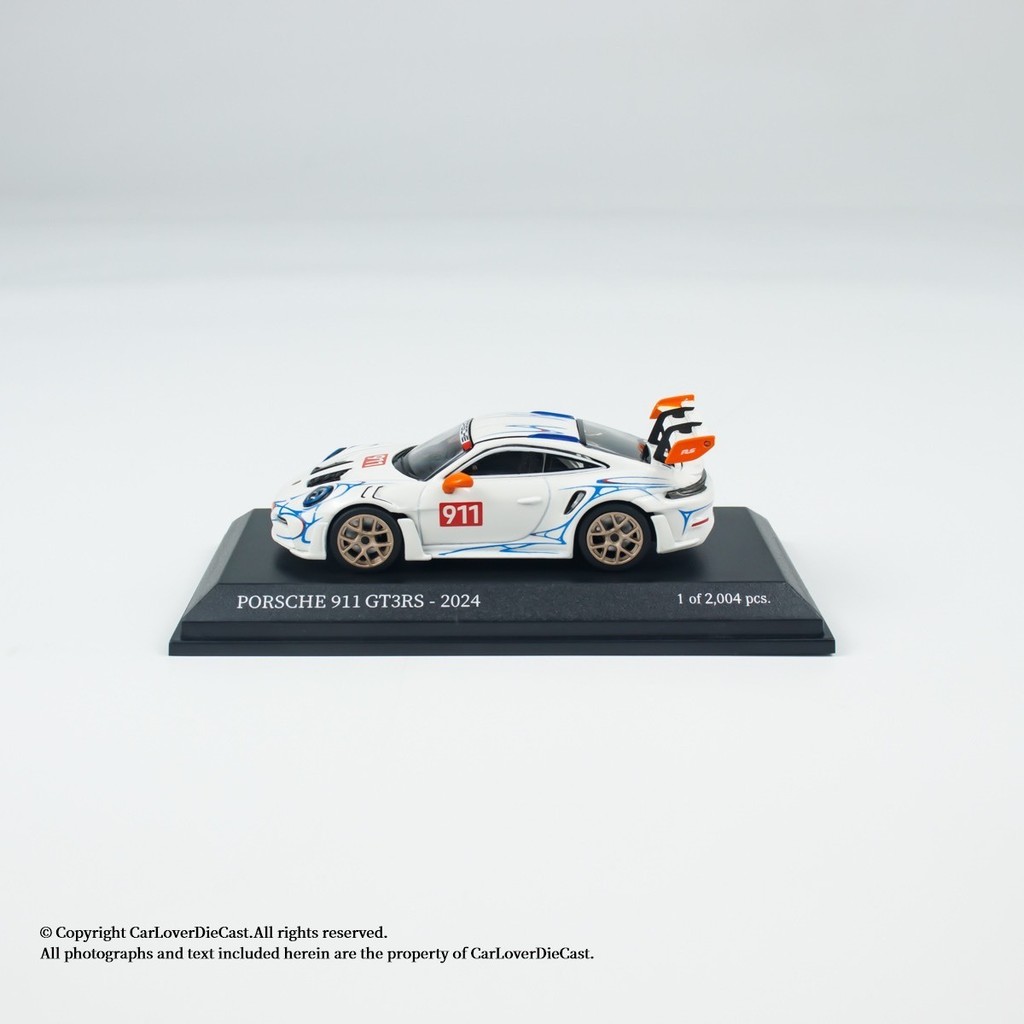 MINICHAMPS 1: 64 PORSCHE 911 (992) GT3 RS-2024-โลหะผสม CLDC