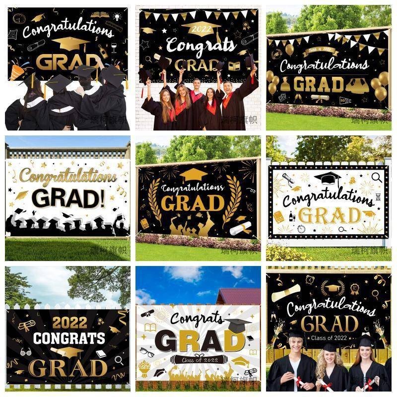 ป้ายฉากCONGRATS CONGRATULATION​ ป้ายBackdrop งานรับปริญญา(CON​ BD)