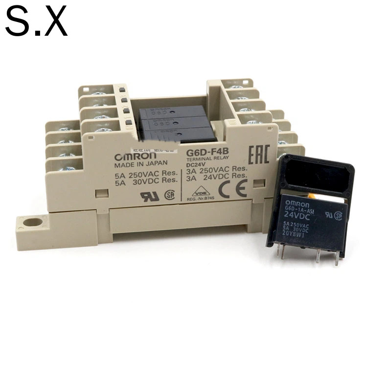 โมดูลรีเลย์ Omron G6D-F4B DC24V ในตัว 4 G6D-1A-ASI ทั้งชุด G6D-F4B