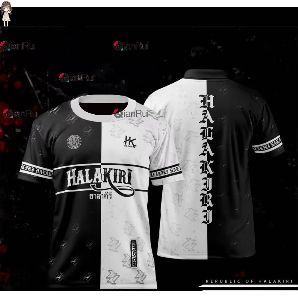 HALAKIRI Sawade เสื้อแห้งเร็วถ่าน