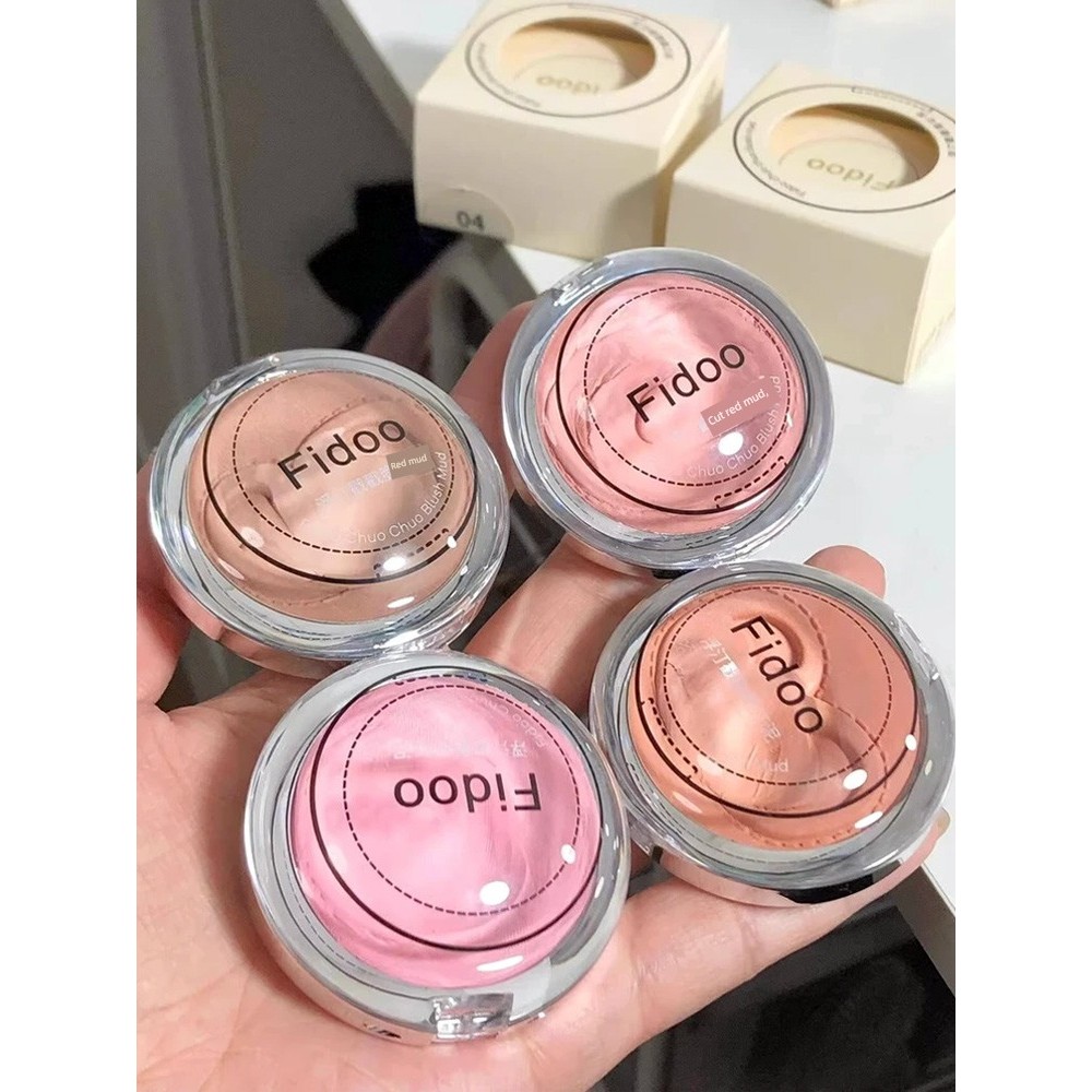 บรัชออน บลัชลากลาส Fidoo fidoo fidoo Stamp Blush Clay Cream Monochrome High Gloss Contouring 06 Matt