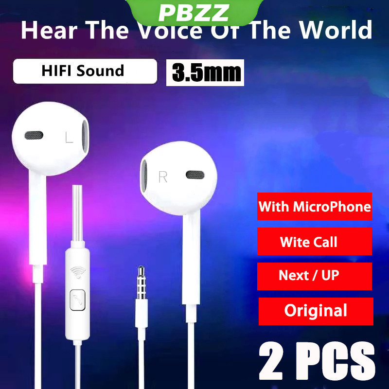PBZZ PBZZ สําหรับ REDMI NOTE 13 5G REDMI NOTE 13 PRO 5G Noise Cancelling หูฟังแบบมีสาย 3.5 มม.พร้อมไมโครโฟนโลหะสเตอริโอเบสในหูชุดหูฟังสําหรับเกมมือถือพร้อมไมโครโฟน