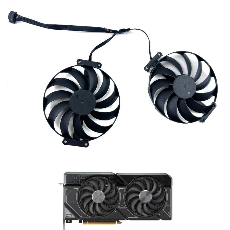 DIY พัดลมระบายความร้อน 7PIN 6line CF1010U12S RTX4070 GPU พัดลมสําหรับ ASUS GeForce RTX 4070 12GB DUA
