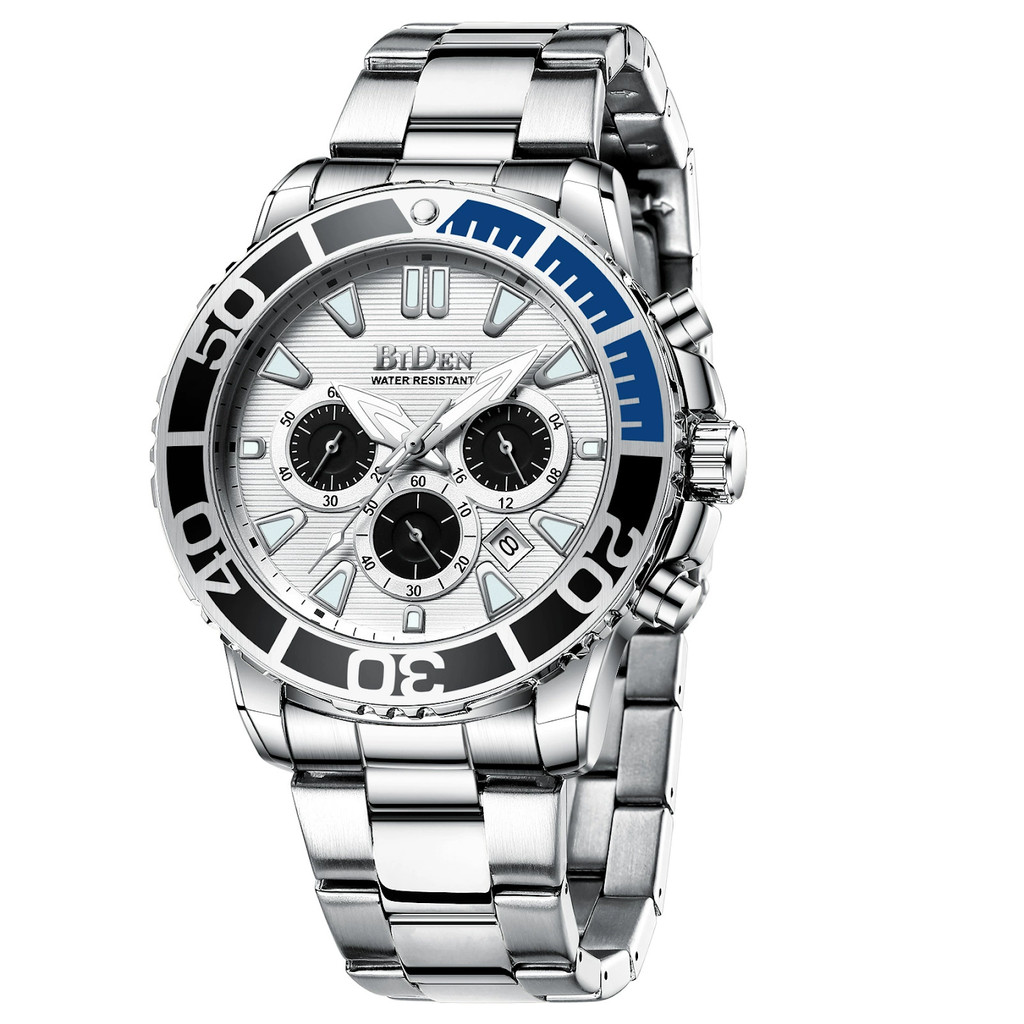 Biden Mens Quartz Watch สไตล์ธุรกิจอินเทรนด์