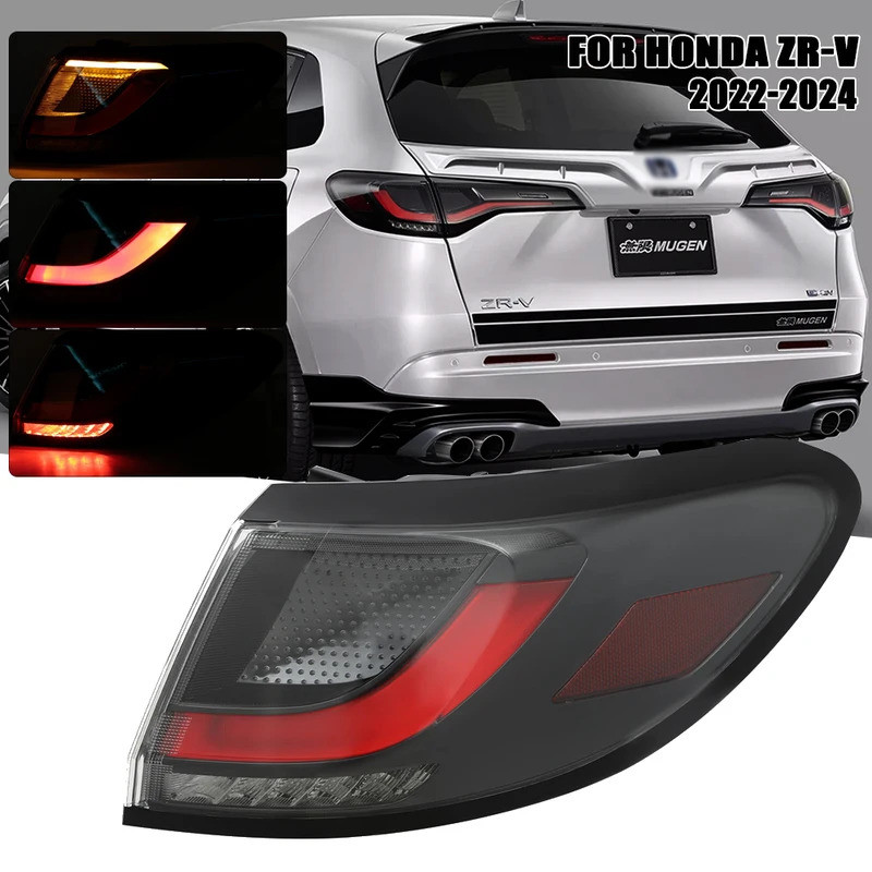 ไฟท้าย LED ด้านหลังสําหรับ HONDA ZRV 2022 2023 2024 ZR-V รถสัญญาณเบรคโคมไฟกันชนไฟเตือน