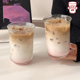 แก้วกระจกตรงรูปทรงเรียบง่าย 339/488ml | แก้วกาแฟเย็น น้ำผลไม้ ชานม สไตล์อินสตา ปลอดสารตะกั่ว