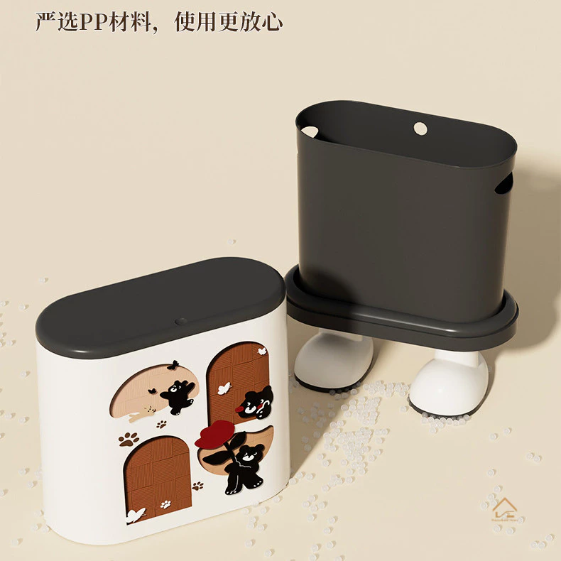 ถังขยะแคบถอดออกได้สำหรับห้องนั่งเล่นห้องน้ำ thumbnail 7