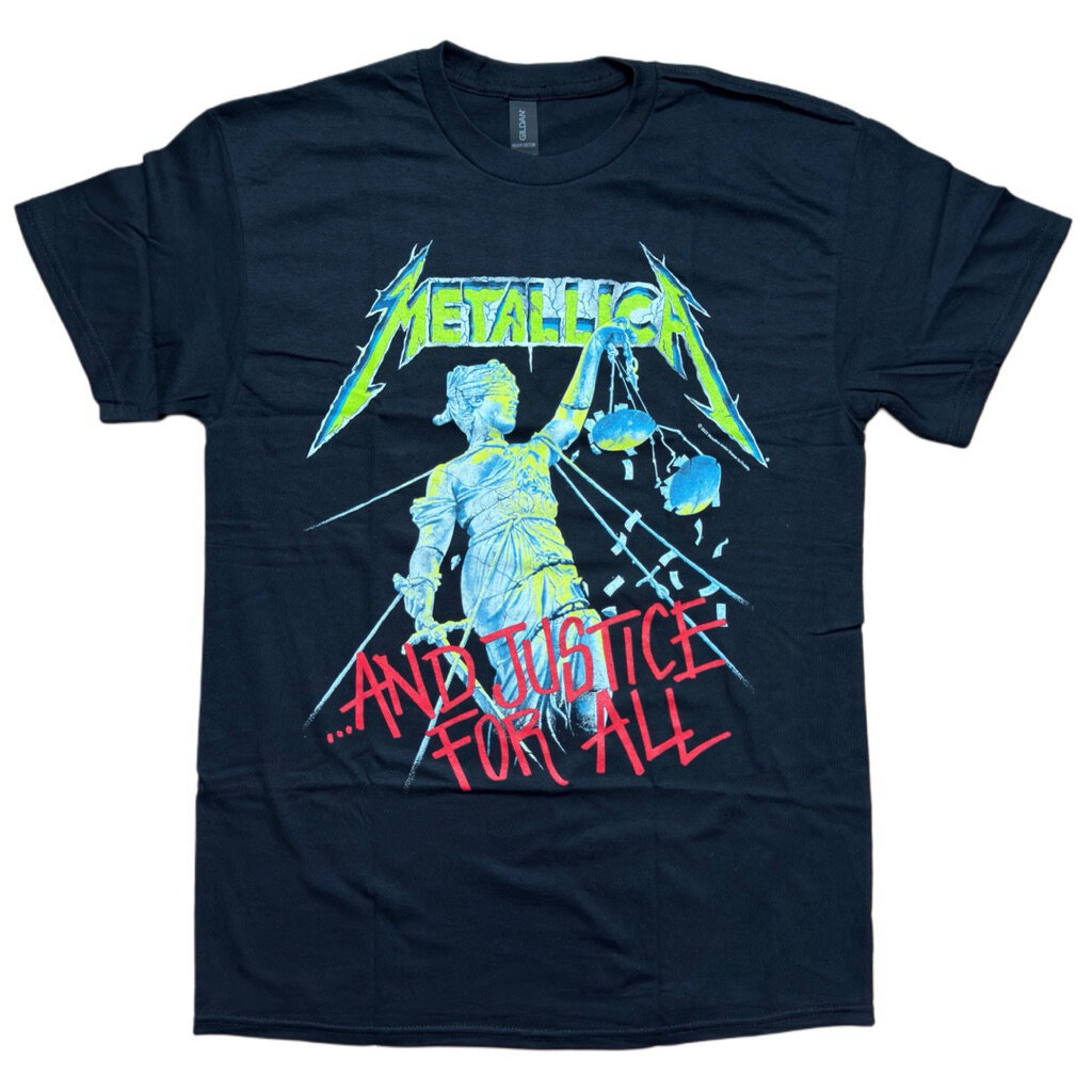เสื้อวง METALLICA – AND JUSTICE FOR ALL T-SHIRT (BLACK) ลิขสิทธิ์แท้ UK ราคา ถูกที่สุด ดีลบีเคเค แกลเลอรีภาพที่ 2