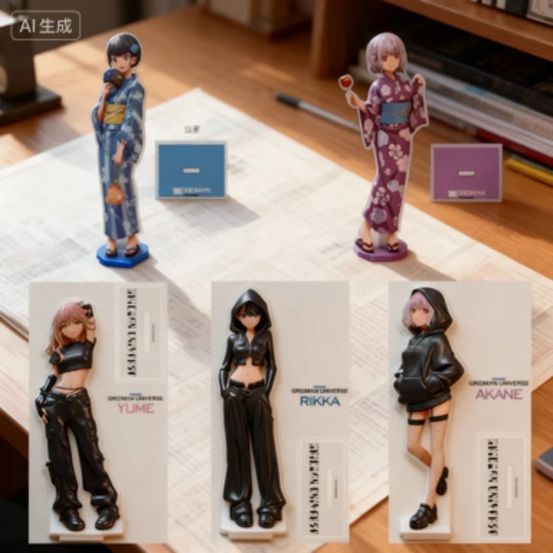 Standee อะนิเมะ SSSS.DYNAZENON SSSS.GRIDMAN Gridman Universe อะคริลิคโมเดลตัวอักษร Rikka Akane Yume 