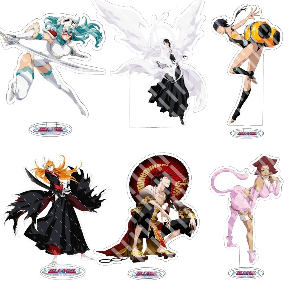 Standee อะนิเมะ Bleach Mica อะคริลิคโต๊ะศึกษาตกแต่งตัวอักษร Ichigo Kurosaki Nelliel Byakuya Extreme 