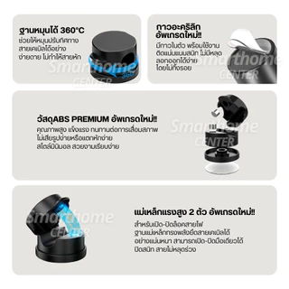 คลิปแม่เหล็กจัดระเบียบสายไฟ หมุนได้360° รุ่นกาวในตัว สายเคเบิล เก็บสายชาร์จ จัดเก็บสายไฟ ที่ยึดปลั๊ก หูฟัง อุปกรณ์เสริม