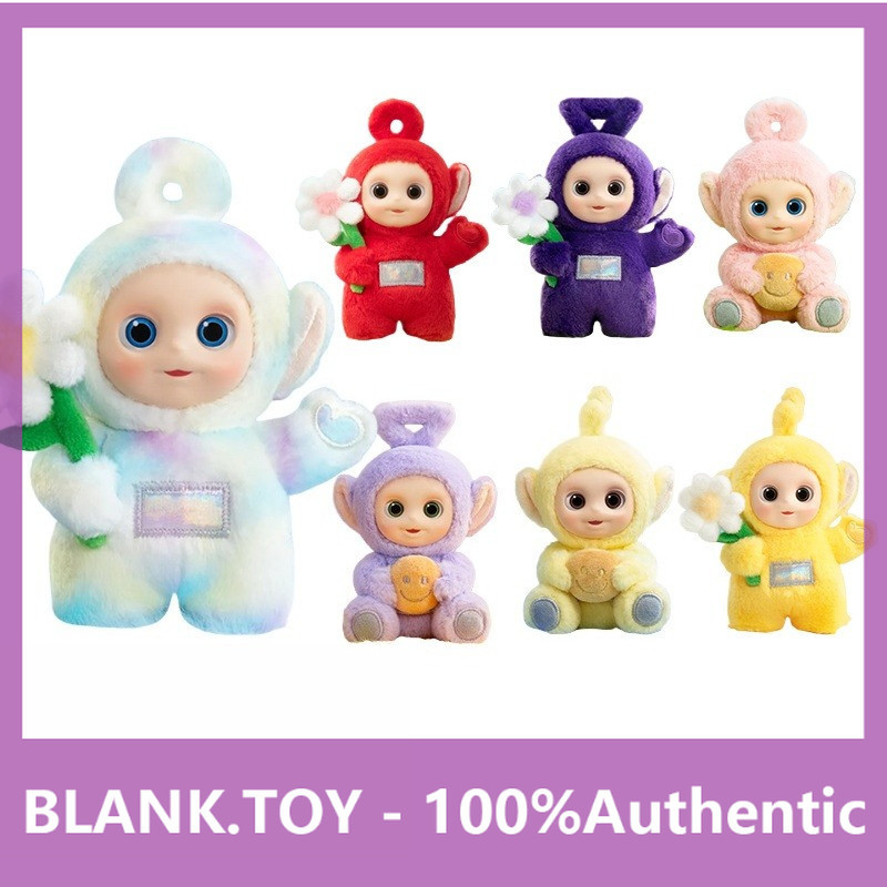 P POPMART Teletubbies Series < Say Hello} รูปจี้ตุ๊กตาปริศนากล่องของขวัญ