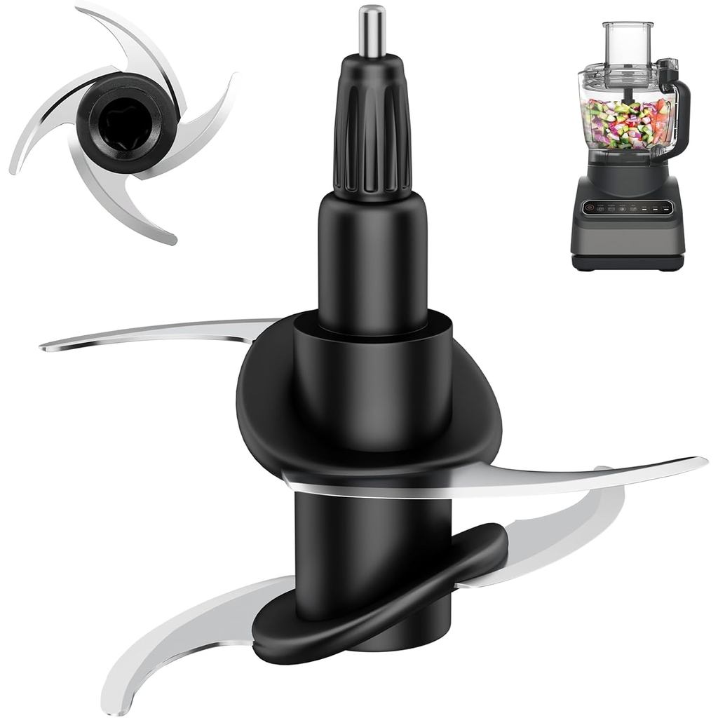 4 ใบมีดสําหรับเครื่องปั่นนินจา 64oz(8Cup)72oz(9Cup) ชามอาหารเสริม, ใบมีดสับ 319KKU770 สําหรับ Ninja 