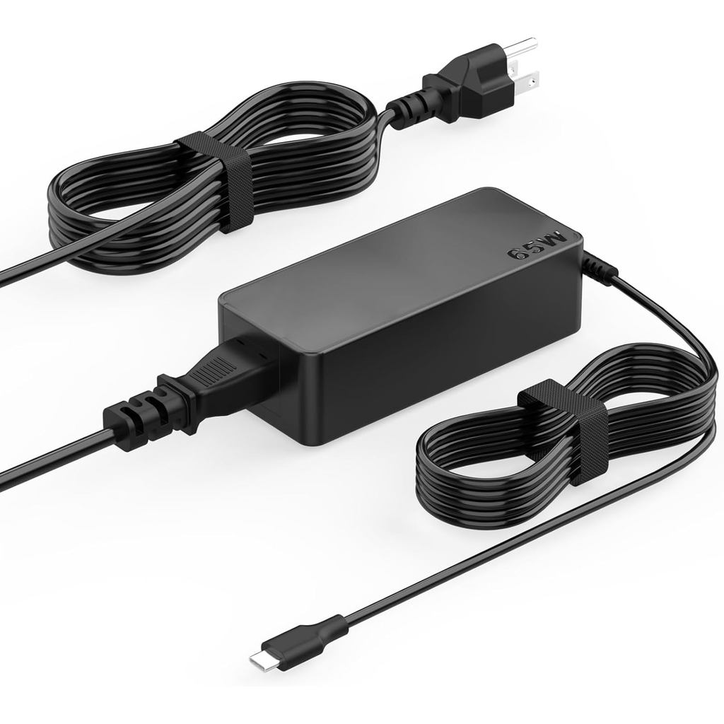 65W USB C Charger ใช้งานร่วมกับแล็ปท็อป Lenovo- Thinkpad T480s T580s T490 E480 E580, Chromebook 100e