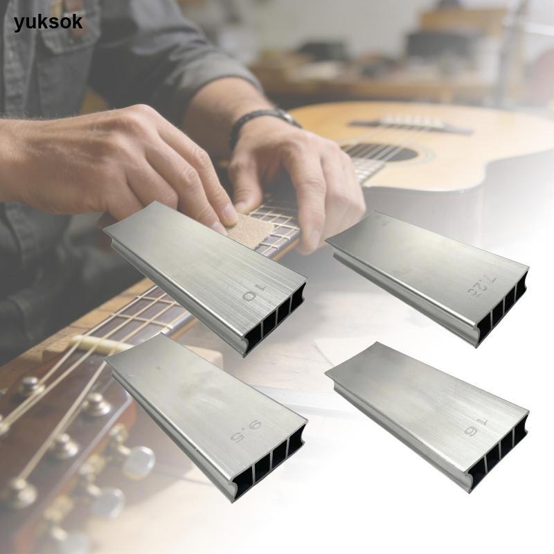 [yuksok] Fingerboard Sanding Block Two Radius Sanding Block Fret Leveling Aluminium Beam Luthier Too