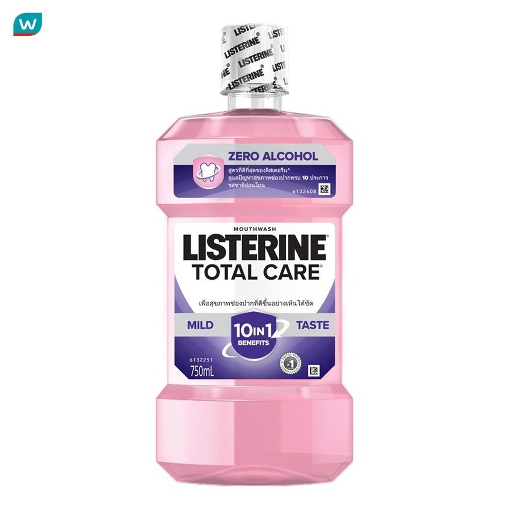 Listerine ลิสเตอรีน น้ำยาบ้วนปาก โทเทิลแคร์ ซีโร่ 750 มล.