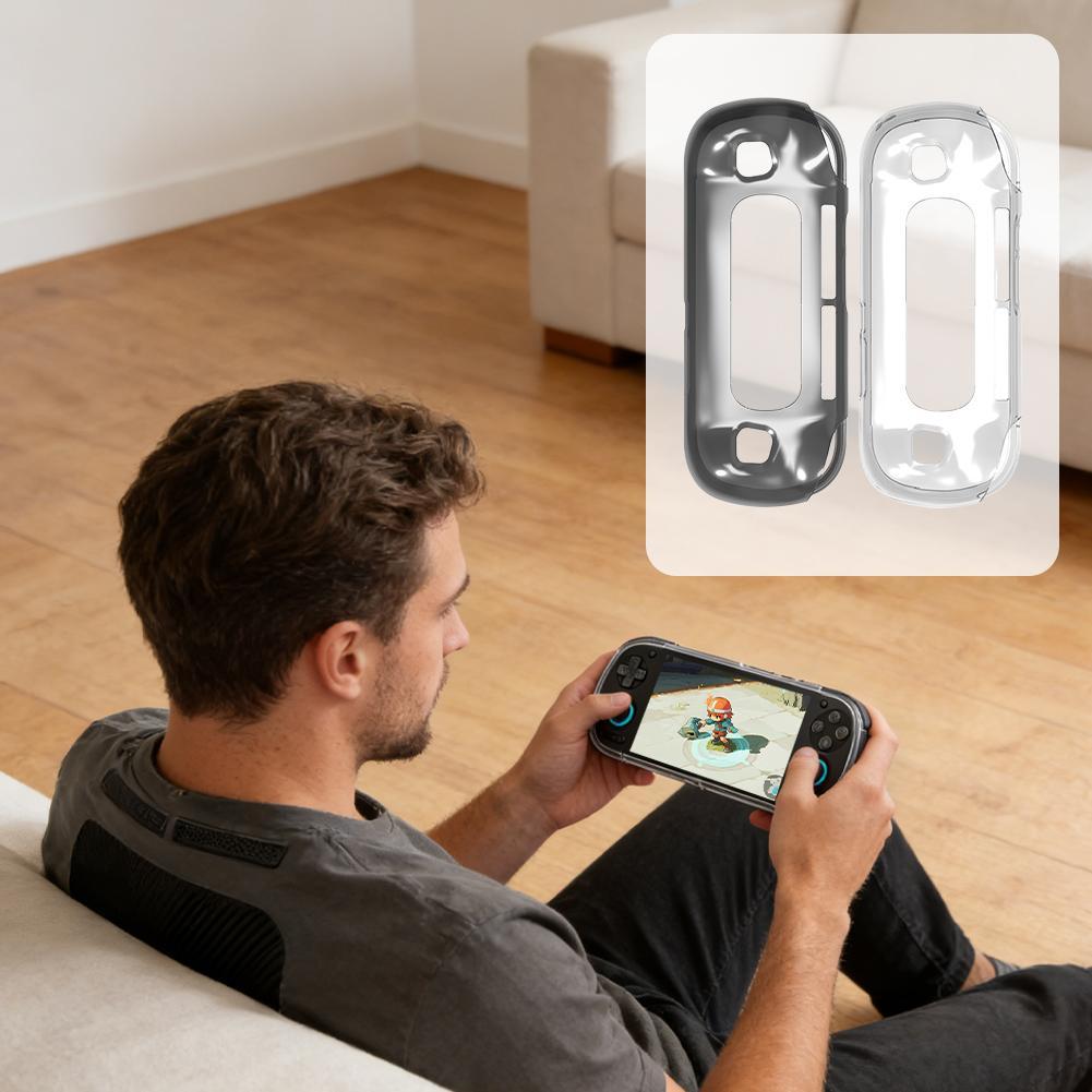 เคสป้องกันสําหรับ Retroid Pocket 6 โปร่งใส Tpu Soft Rubber Shell Gaming Handheld T3k1