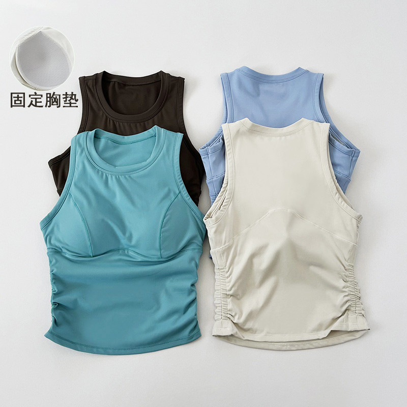 sport bar ผู้หญิง sport bra เสื้อกั๊กออกกำลังกายแบบกันกระแทก ออกแบบมาเพื่อช่วยในการฝึกโยคะและวิ่ง พร