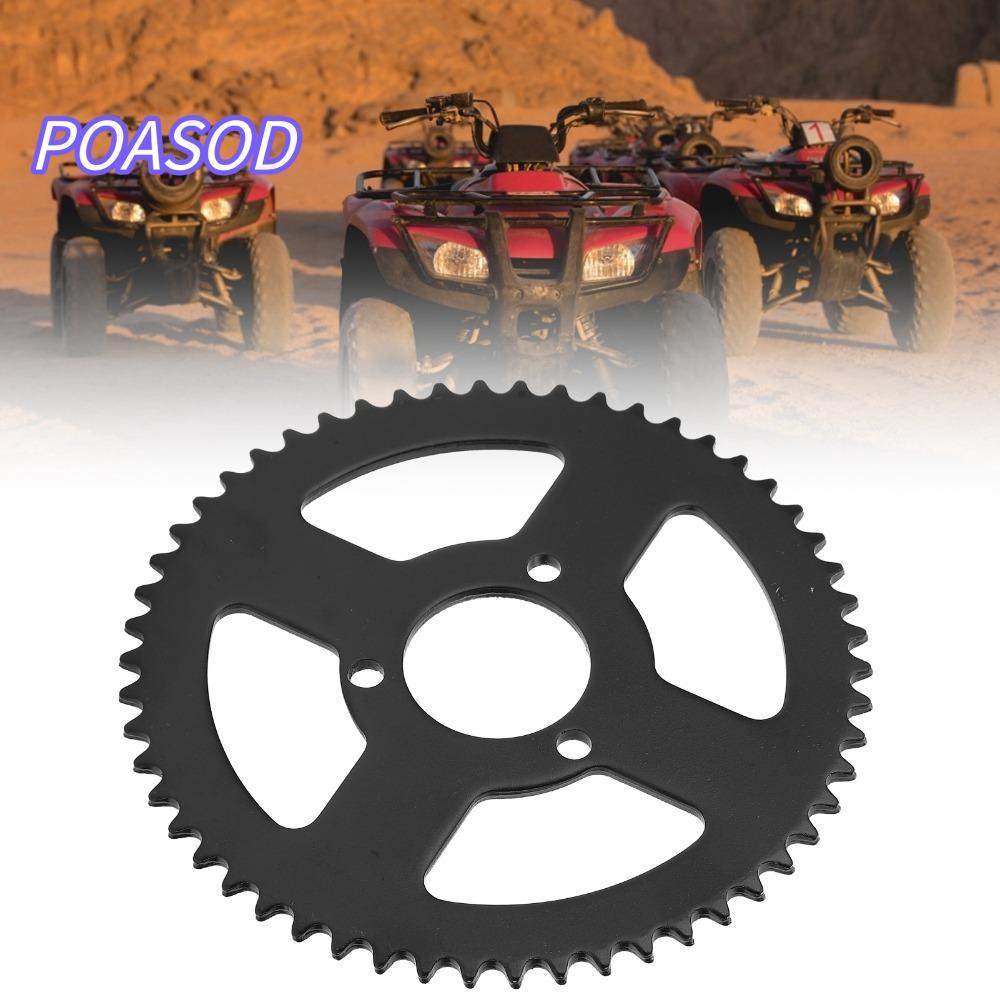 MAYSHOW สเตอร์หลัง, T8F 54T 3 รูเฟืองโซ่, เหล็กสีดําทนทานสําหรับ T8F โซ่เกียร์รถจักรยานยนต์ขนาดเล็ก