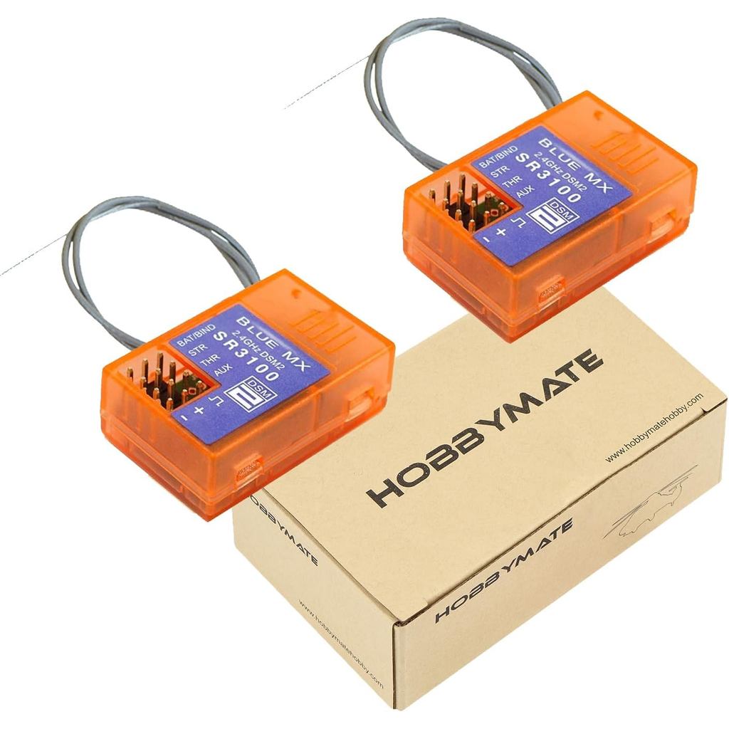 HOBBYMATE DSMR Receiver ใช้งานร่วมกับ DX2L DX2E DX3E DX2S DX3S DX4S DX3R DX3C DX4C DX5C วิทยุเครื่อง